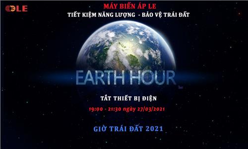 HƯỞNG ỨNG CHIẾN DỊCH GIỜ TRÁI ĐẤT CÙNG MÁY BIẾN ÁP LE